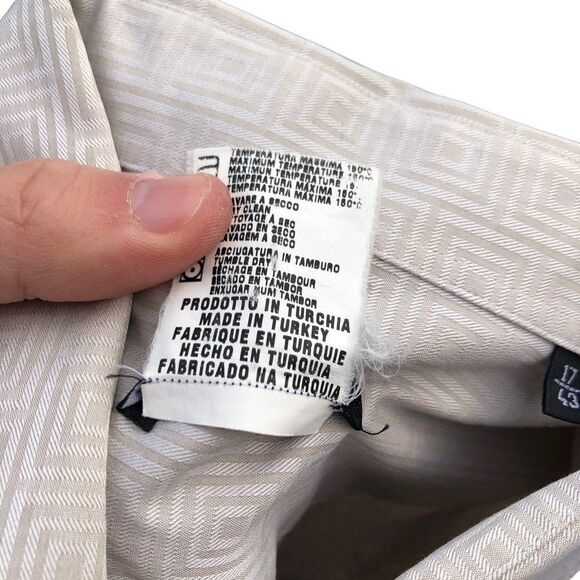 RARE Versace Shirt Big Logo Patterned Dress Shirt - Picture 10 of 12